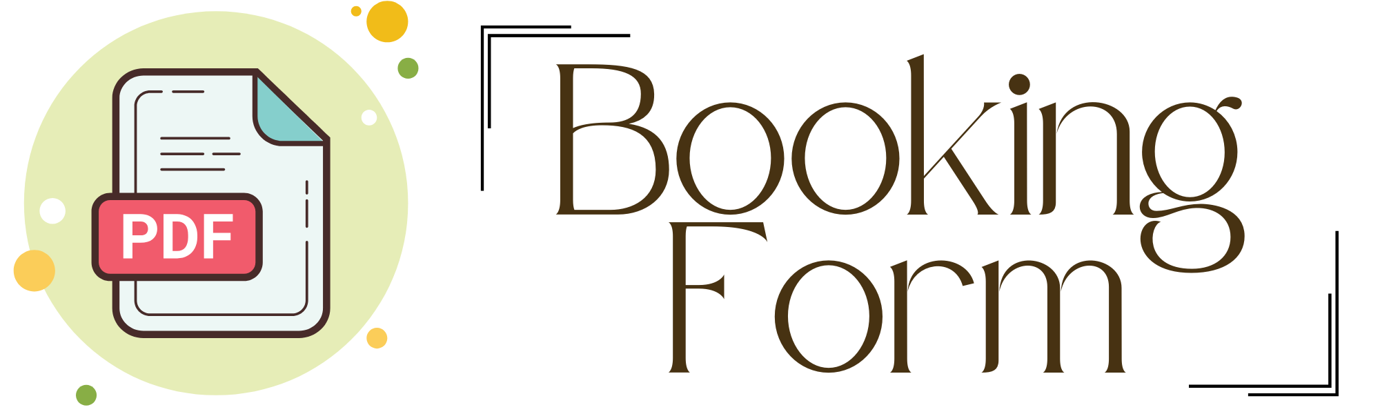 PDF Booking Form